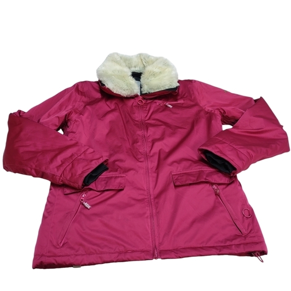 ROXY Women's Rose Red Insulated Jacket Size L - Picture 5 of 13